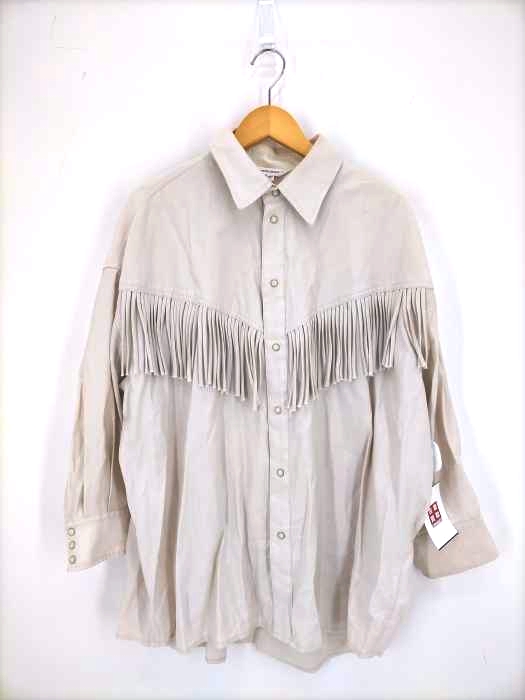 マウジー moussy FRINGE OVER シャツ レディース FREE