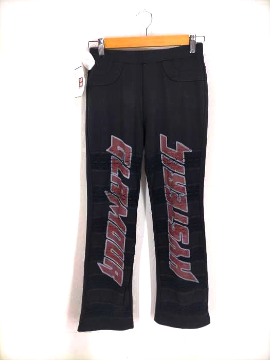 ヒステリックグラマー HYSTERIC GLAMOUR HYS LOGO フレアパンツ レディース  FREE