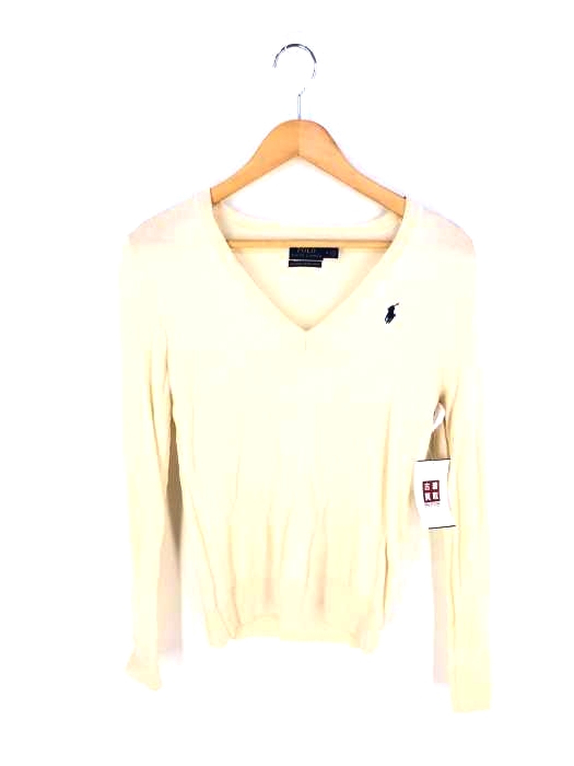 ポロラルフローレン POLO RALPH LAUREN Vネックメリノウールニット レディース  M