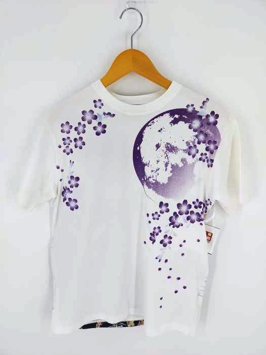 カラクリダマシイ 絡繰魂 狐面芸者 刺繍 和柄 Tシャツ メンズ JPN：M