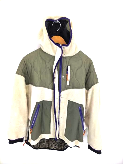 ザラ ZARA 異素材切替フリースジャケット レディース JPN：M