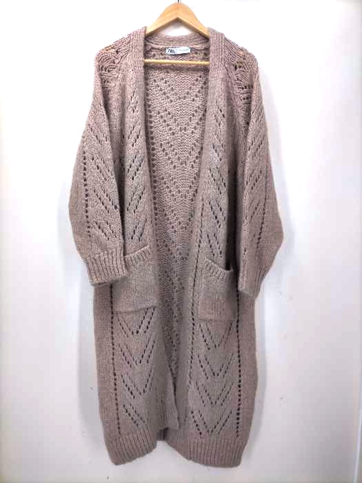 ザラ ZARA ローゲージニットガウンコート レディース JPN：M