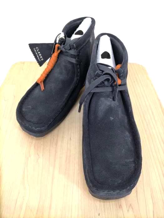 クラークスオリジナル CLARKS ORIGINALS WALLABEE BOOT BLACK SUEDE メンズ  UK: 8 1/2