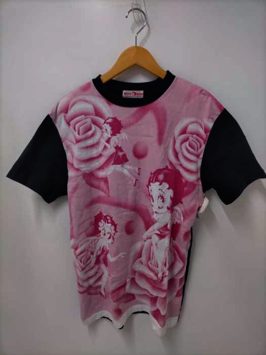 ユーズドフルギ USED古着 {{BETTYBOOP}} 90S フロントプリントTシャツ シングルステッチ メンズ 表記無