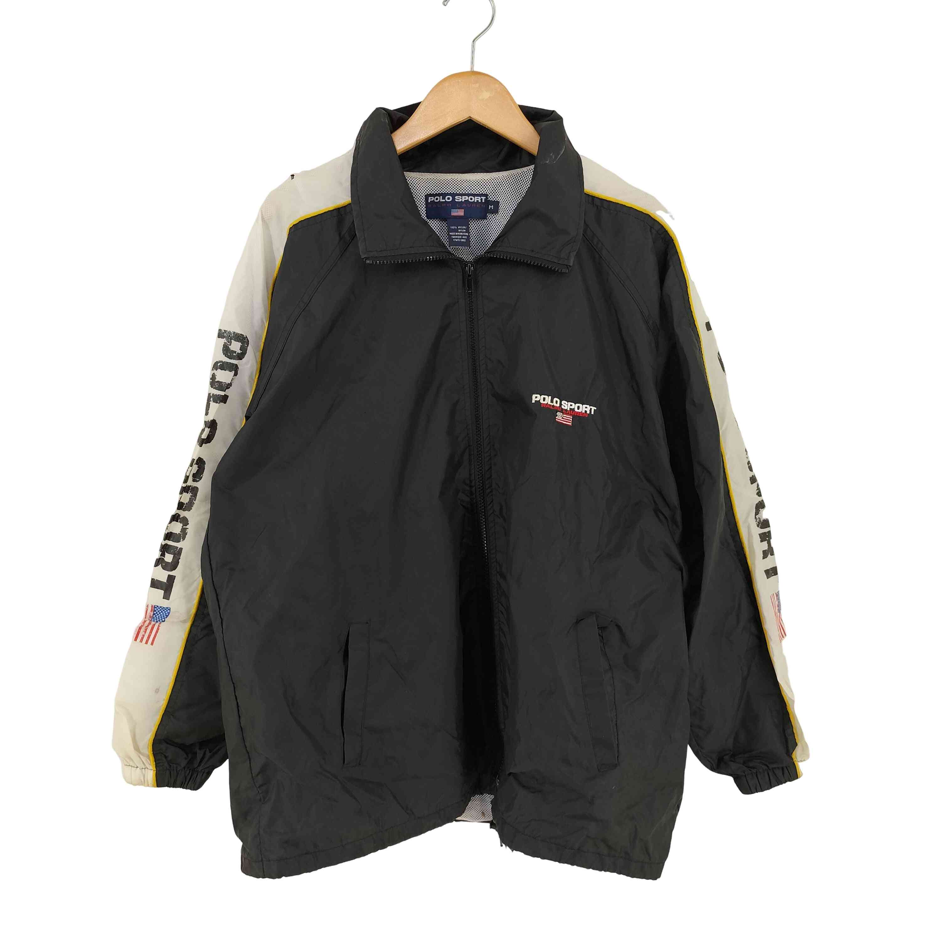 POLO SPORT RALPH LAUREN(ポロスポーツラルフローレン) 星条旗ロゴ刺繍 ナイロンジャケット メンズ import：M 【中古】【ブランド古着バ