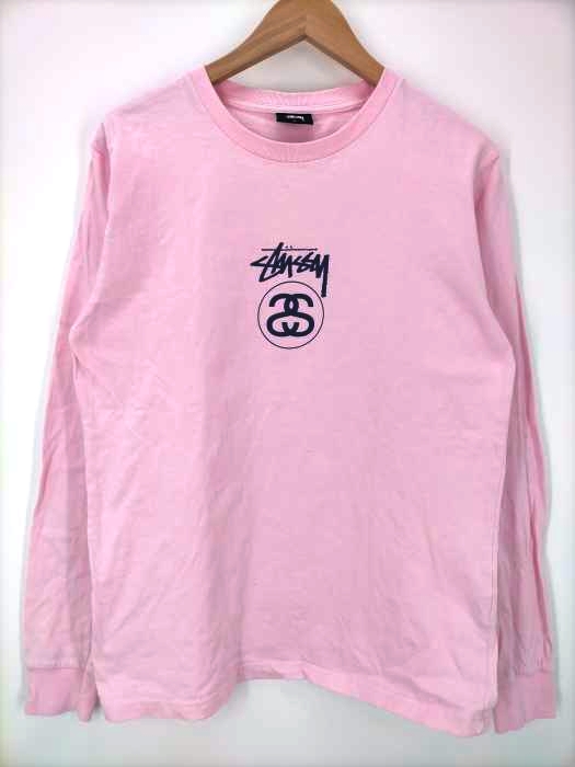 Stussy(ステューシー) Stock ストックロゴ L/S クルーネックTシャツ メンズ import：S