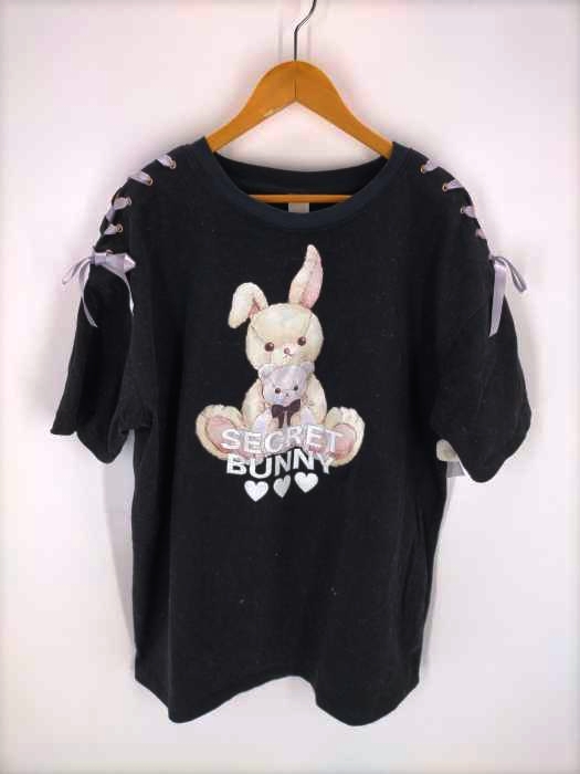 secret honey(シークレットハニー) アイパッチウサギレースアップビックTシャツ レディース FREE