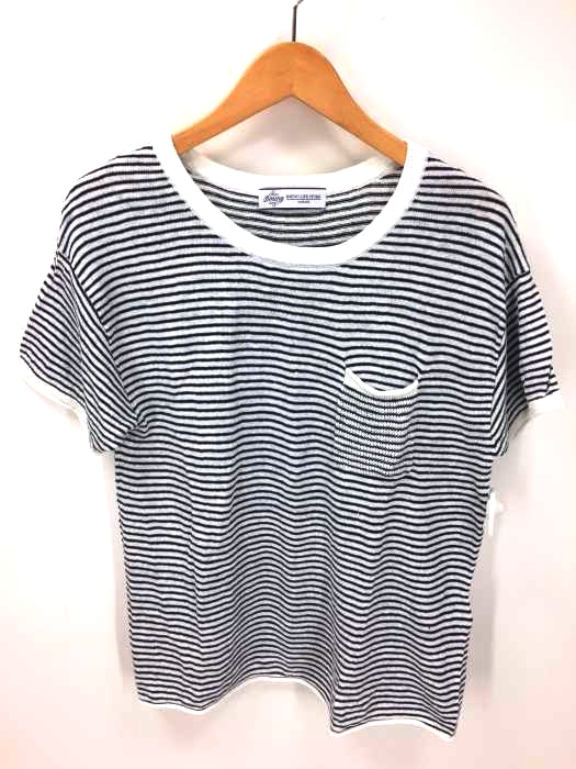B MING LIFE STORE by BEAMS(ビーミング ライフストアバイビームス) リネンボーダーTシャツ レディース  表記無