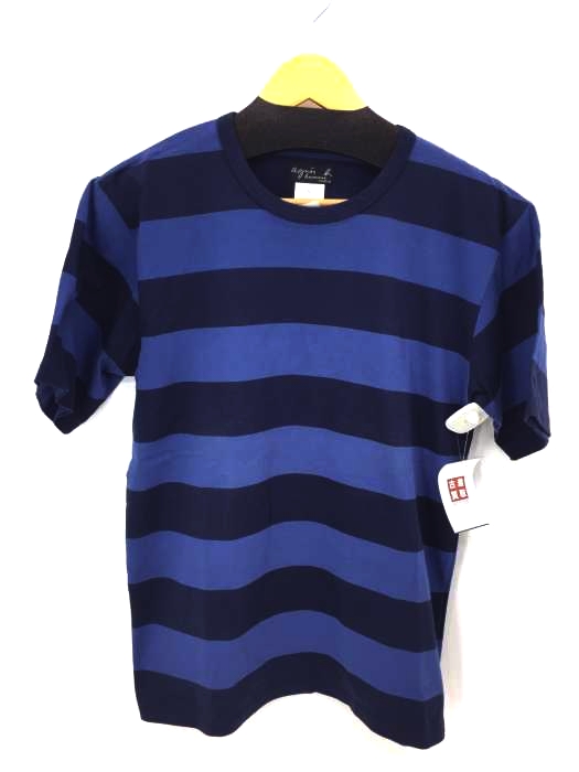 Agnes b.homme(アニエスベーオム) クルーネックボーダーTシャツ メンズ  0