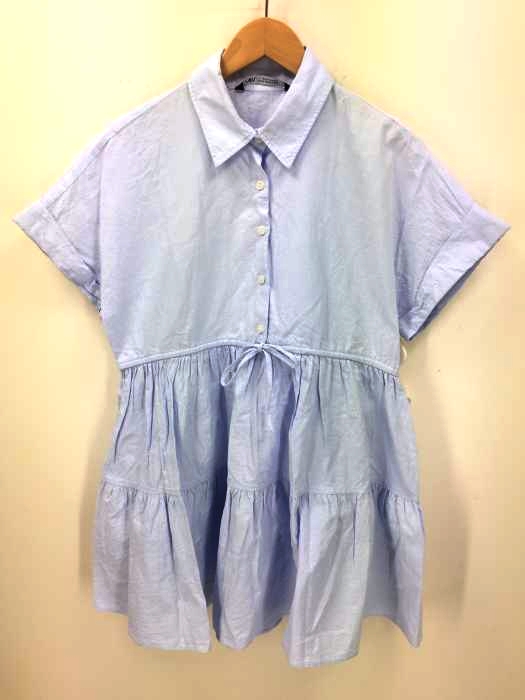 ZARA(ザラ) プリーツ加工 シャツワンピース レディース  USA XS