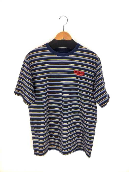 B.C STOCK(ベー・セーストック) 【STRANGER THINGS / ストレンジャーシングス】 BORDER Tシャツ メンズ L