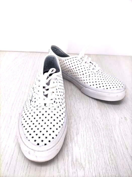 VANS(バンズ) AUTHENTIC スター パンチングレザー スニーカー レディース JPN：23.5