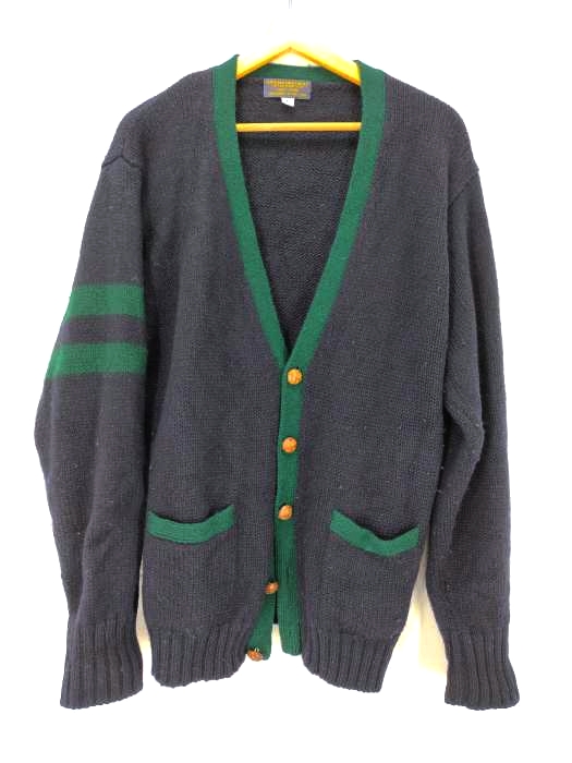 BROOKS BROTHERS(ブルックスブラザーズ) 80-90s ウールニットカーディガン クルミボタン メンズ import:L
