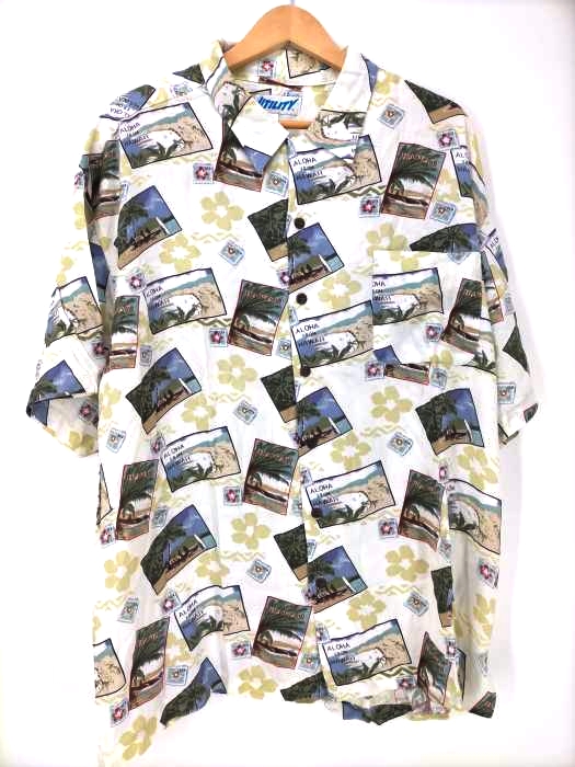 USED古着(ユーズドフルギ) UTILITY レーヨン アロハシャツ メンズ import：XL