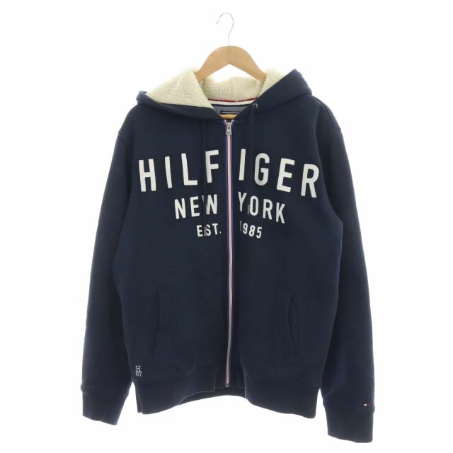 TOMMY HILFIGER(トミーヒルフィガー) パーカー ジャケット 裏ボア XL 紺 ネイビー /MF メンズ  XL