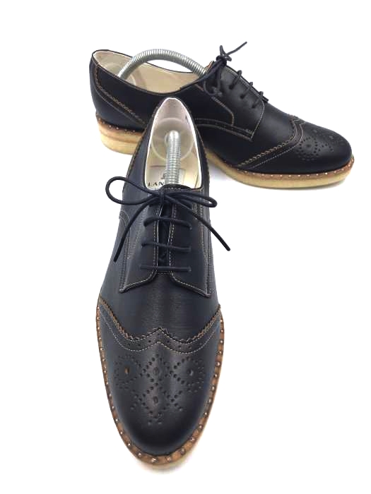 LANVIN en Bleu(ランバンオンブルー) ウィングチップシューズ レディース  23.5