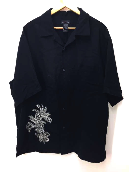 AXCESS(アクセス) レーヨン混刺繍ボタンシャツ メンズ JPN：XL