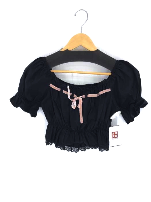 TREAT URSELF(トリートユアセルフ) girly ribbon puff tops レディース 表記無