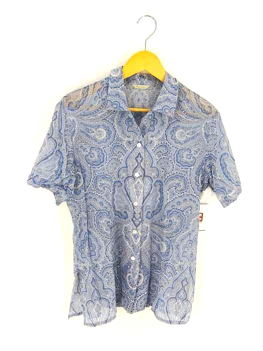 AQUASCUTUM(アクアスキュータム) オープンカラーペイズリーシャツ レディース 表記無