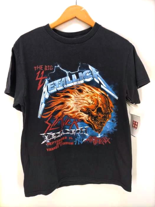 USED古着(ユーズドフルギ) DELTAボディ THE BIG4 BAND T-SHIRT 2011 YANKEE STADIUM コピーライトなし メンズ import：M