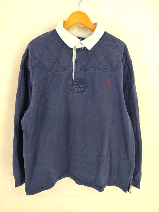 Polo by RALPH LAUREN(ポロバイラルフローレン) 90S スリランカ製 ラガーシャツ メンズ import：XL