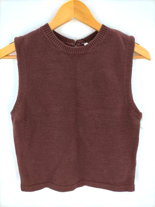 moussy(マウジー) RAMIECOTTON C/N KNIT TOP レディース  FREE