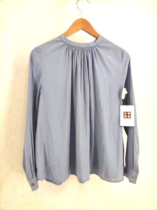 OFUON(オフオン) 洗濯機で洗える プチスタンドネックブラウス レディース JPN：38