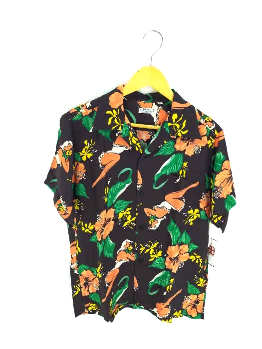 SUN SURF(サンサーフ) HIBISCUS LADY レーヨン アロハシャツ メンズ JPN：M