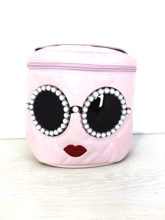 a-jolie(アジョリー) QUILTING VANITY POUCH BOOK PEARL SUNGLASSES キルティング バニティ ポーチ パールサングラス レディース 表記無