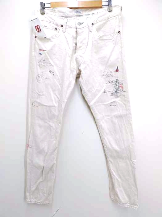 ポロラルフローレン POLO RALPH LAUREN SULLIVAN SLIM NAUTICAL MENS ジーンズ ボタンフライ メンズ US：32-33