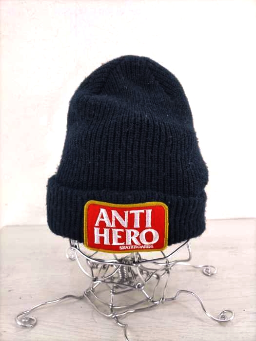 ANTI HERO(アンタイヒーロー) ロゴワッペンニットキャップ メンズ 表記無