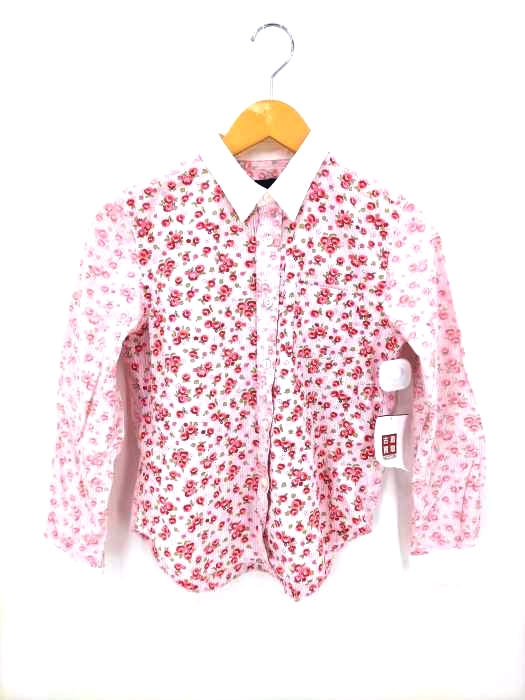 トリココムデギャルソン tricot COMME des GARCONS AD2012 フラワー柄ストライプシャツ レディース  S