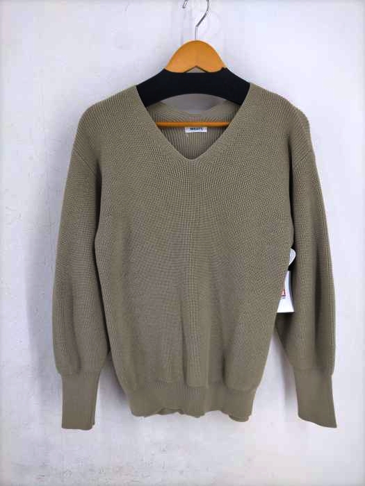 ノーリーズ NOLLEYS 片畦Vネックプルオーバーニット レディース JPN：38