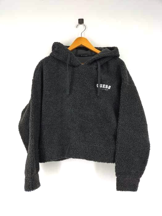ゲス GUESS 刺繍ロゴ ボア プルオーバー パーカー レディース JPN：S