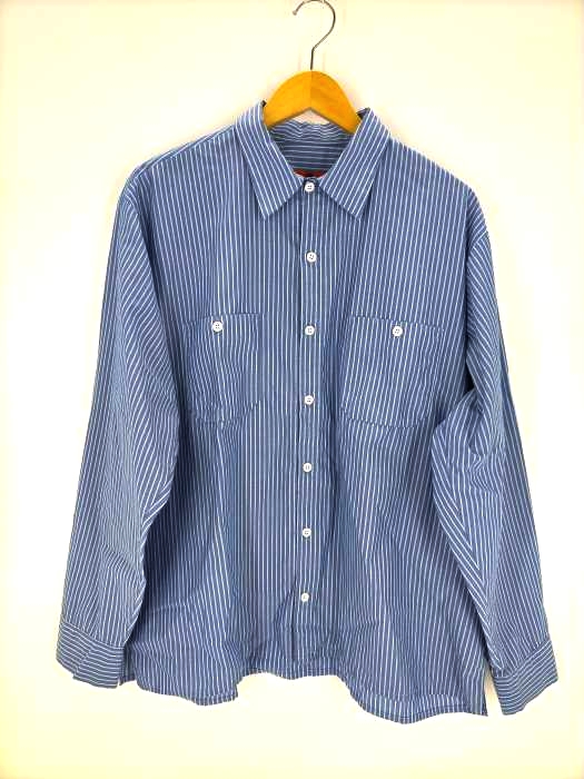レッドキャップ REDKAP ストライプ ワークシャツ メンズ JPN：XL