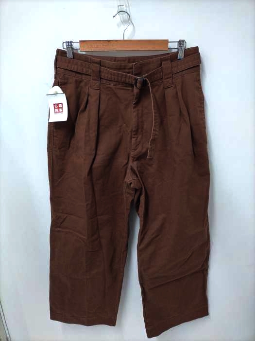ユニクロユー UNIQLO U 22AW ベルテッドタックワイドパンツ レディース  76cm