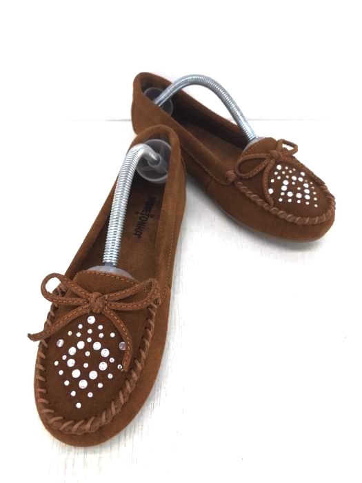 Minnetonka(ミネトンカ) ストーン スウェードモカシン シューズ レディース US：7