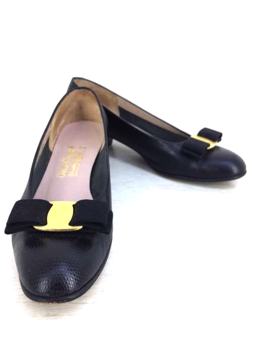 Salvatore Ferragamo(サルヴァトーレフェラガモ) ヴァラリボン レディース  6 1/2