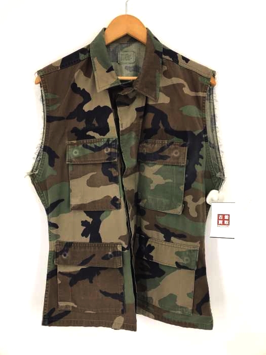 US ARMY(ユーエスアーミー) カモ柄シャツベスト ノースリーブシャツ メンズ JPN：S