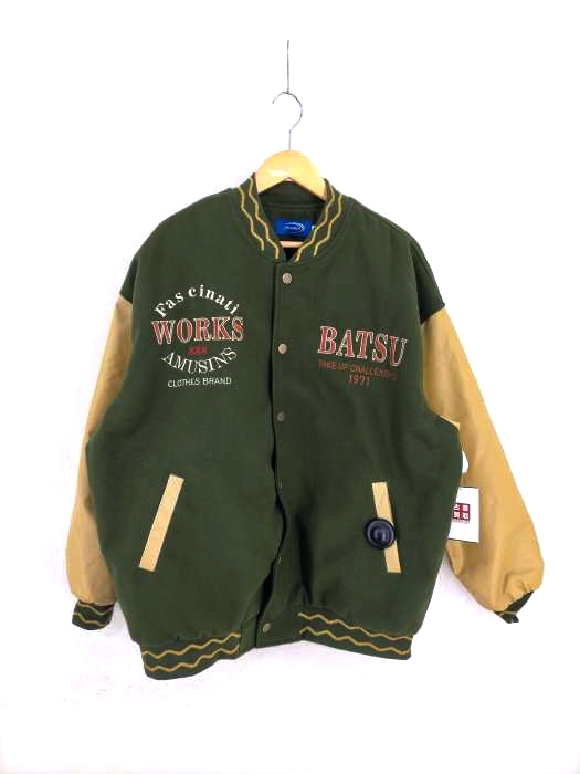USED古着(ユーズドフルギ) INS ERROR 袖レザー切替 スタジャン メンズ 