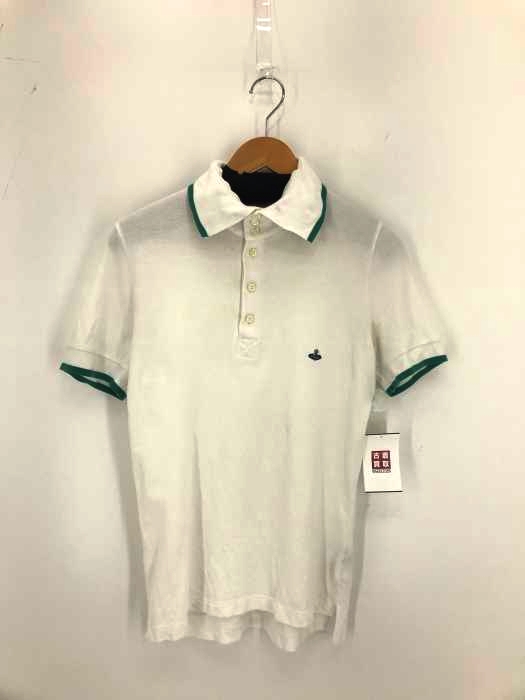 Vivienne Westwood MAN(ヴィヴィアンウエストウッドマン) ワンポイントロゴ ハイネック鹿の子ポロシャツ メンズ import：S