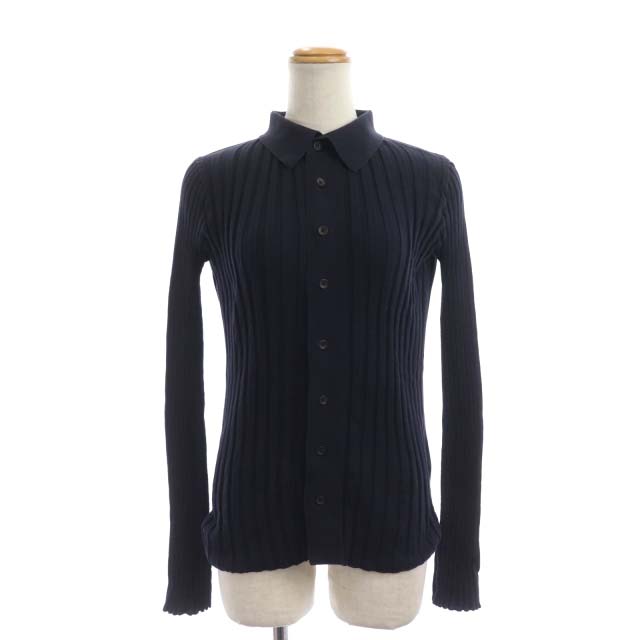 MACPHEE(マカフィー) マカフィー MACPHEE トゥモローランド 21SS リブニット カットソー 長袖 薄手 コットン S 紺 ネイビー /MF レディース レディース  S