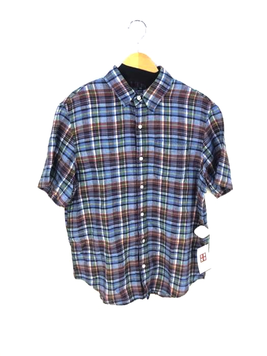 L.L.Bean(エルエルビーン) リネン チェック柄シャツ メンズ 表記無