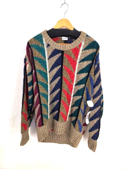 BACHRACH(バクラック) リネンコットン総柄ニット メンズ JPN：M