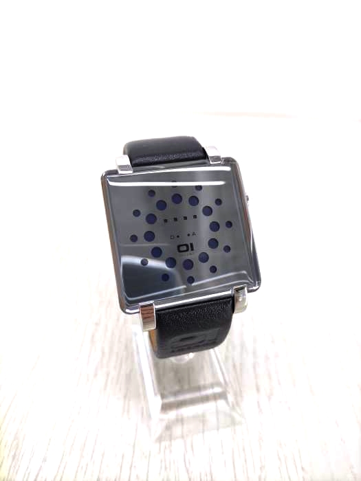 USED古着(ユーズドフルギ) {{01TheOne}}  Gamma Ray Square Blue LED Stainless Steel Watch メンズ 表記無