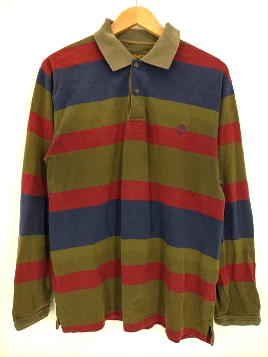 Timberland(ティンバーランド) 90s ボーダー ラガーシャツ メンズ  M