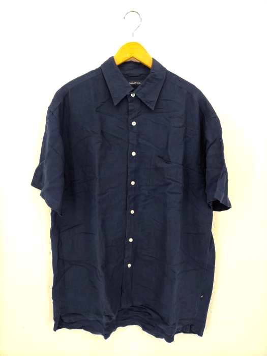 NAUTICA(ノーティカ) リネンレーヨンS/Sシャツ メンズ import：XL