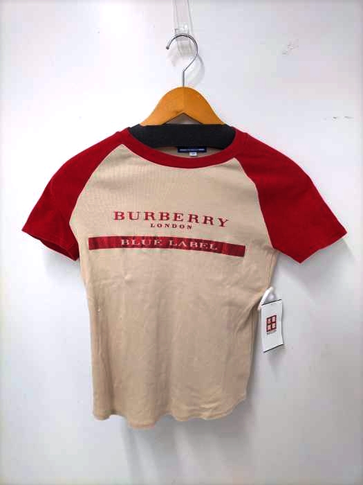 BURBERRY BLUE LABEL(バーバリーブルーレーベル) ロゴラグランTシャツ レディース  M