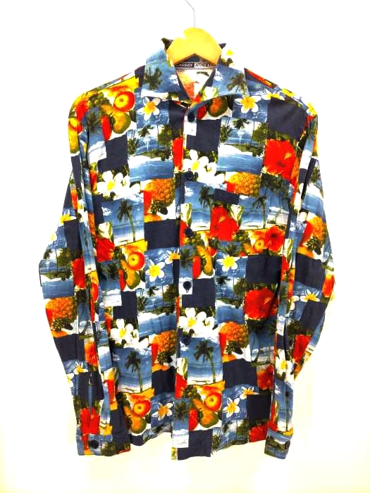 USED古着(ユーズドフルギ) 総柄L/Sシャツ メンズ JPN：L