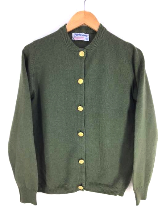 BALLANTYNE(バランタイン) 金ボタン カシミヤクルーネックカーディガン レディース  97cm/38